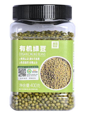 美丽农庄有机绿豆400g五谷杂粮