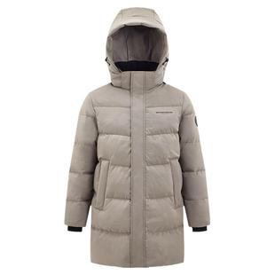 波司登羽绒服男中长款2023冬休闲连帽加厚保暖外套