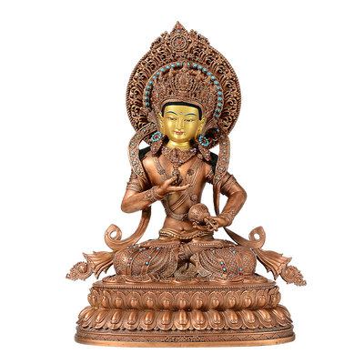 古铜色精工金刚萨垛铜像摆件