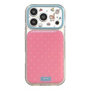 多巴胺波点透明全包iPhone手机壳
