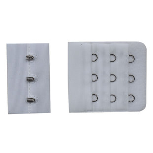 4.5cm宽小3排3扣内衣挂钩罩搭扣加长扣文胸延长扣 子母扣公母扣