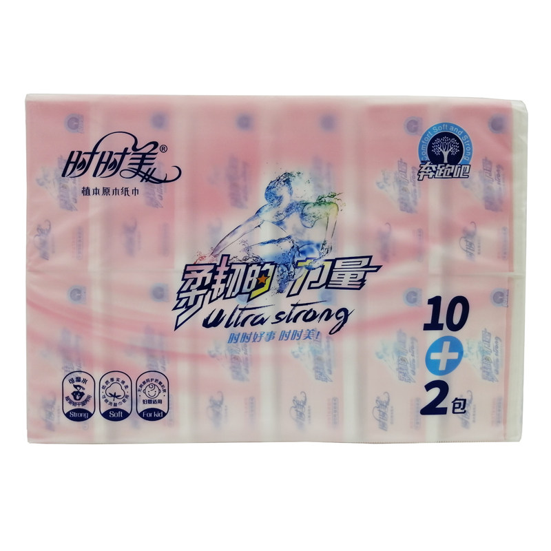 整箱120包原木浆抽取式面巾纸