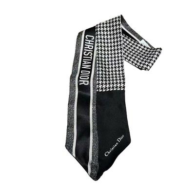 欧洲直邮ChristianDior克里斯汀迪奥女士千鸟格条纹围巾丝巾