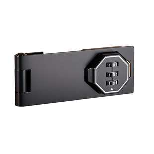 免打孔密码锁门卡扣门明插销冰箱对开锁抽屉锁门栓橱柜双开门锁具