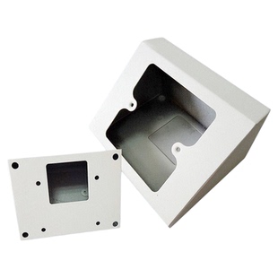 实验室插座盒86型钢制线槽盒桌面三角岛式底盒不锈钢多位插座盒