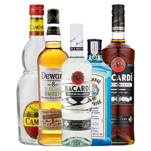 国际大牌 五大基酒朗姆酒金酒威士忌龙舌兰莫吉托mojito洋酒调酒