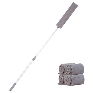 宝家洁床底清扫神器缝隙清洁大扫除鸡毛掸沙发底下拖把加长可伸缩