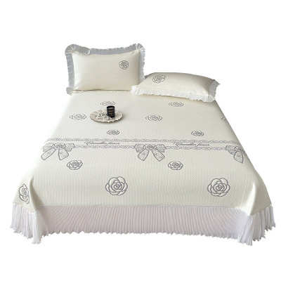 夏季凉感花边凉豆豆冰丝凉席床单