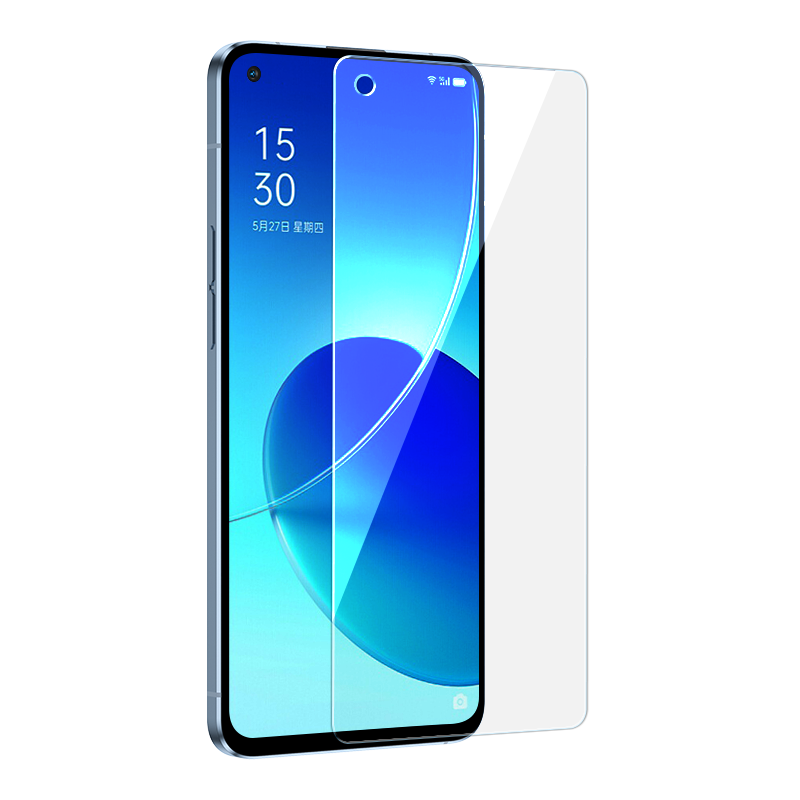 闪魔适用于OPPOReno6钢化膜OPPO Reno6手机膜高清抗蓝光reno6保护膜防摔防爆游戏防指纹玻璃贴膜
