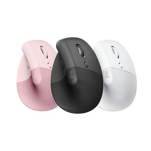 罗技Lift人体工学垂直鼠标无线蓝牙粉色女生笔记本bolt接收器拆包