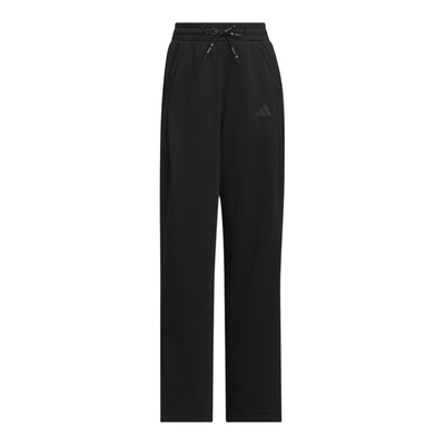 Adidas/阿迪达斯正品2025女士时尚宽松直筒保暖休闲阔腿裤KC0040