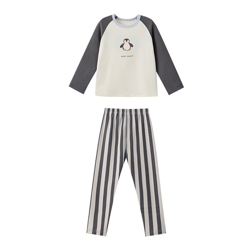 儿童纯棉加厚秋衣秋裤套装男童女童睡衣宝宝家居服男孩秋冬款内衣