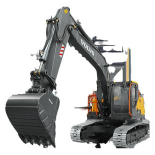 双鹰E111-001 1/14 全金属液压挖土机专业全仿真RC模型工程挖掘机