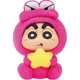 灵动创想蜡笔小新盲盒一套正品手办毛绒玩偶搪小偶S系列搪胶公仔