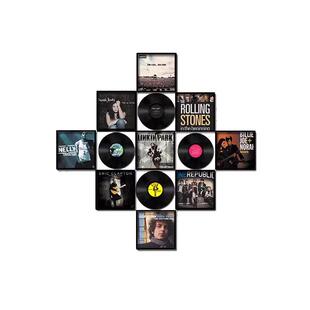 黑胶唱片装饰酒吧KTV创意墙面挂件复古美式个性壁挂清吧怀旧布置