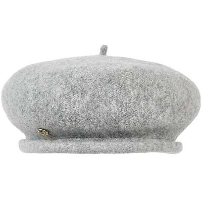 兰诺多色绵羊毛卷边贝雷帽女款