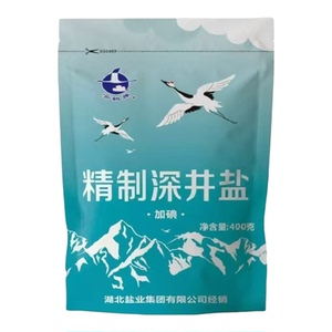 云鹤加碘精制盐400g深井矿盐
