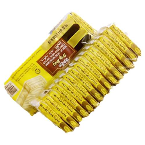 马来西亚进口零食阿波罗牛奶涂层威化饼干150g 80后童年经典食品