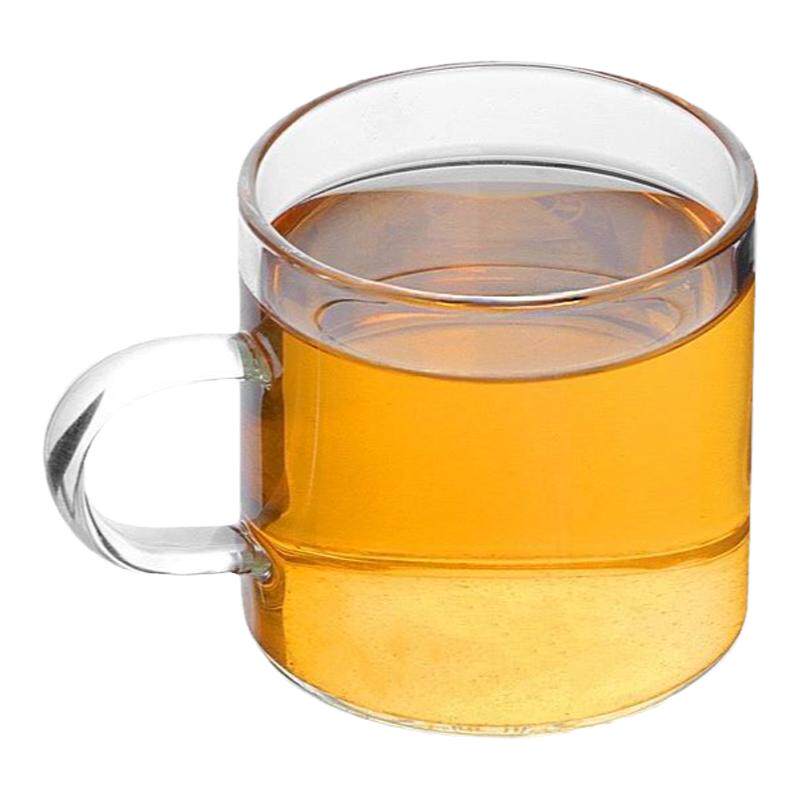 耐热玻璃小茶杯家用功夫茶具透明茶水杯架套装主人杯带把品茗杯子