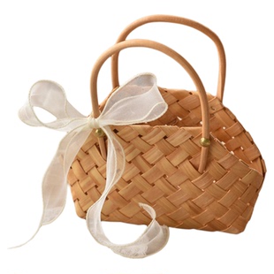 野餐露营拍照小花篮雏菊向日葵玫瑰假花仿真花摆设花艺摆件塑料花