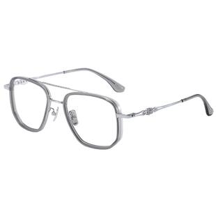 165mm超大框眼镜纯钛超轻加宽男胖子大脸近视变色防蓝光眼镜框架