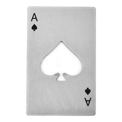 创意啤酒开瓶器不锈钢开瓶器黑桃A启瓶器啤酒起个性开酒器