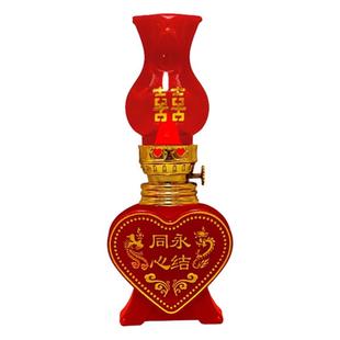LED红色卧室子孙床头长明灯桃心形新结婚房庆用品入伙一对双喜灯