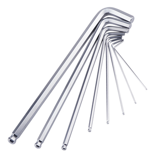 日本进口百利内六角扳手六棱6角匙特长公制钻石头加硬 六角螺丝刀