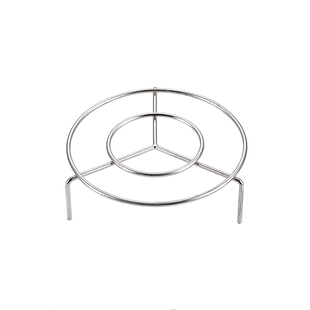 加粗不锈钢蒸架三脚蒸格厨房家用电饭煲蒸屉压力锅隔水蒸菜锅架子