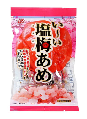 日本进口松屋纪州梅子味岩盐硬糖