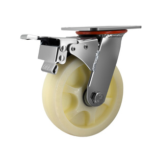 万向轮轮子重型尼龙带刹车轮子尼龙重型瓦兴56寸重型万向轮寸尼龙