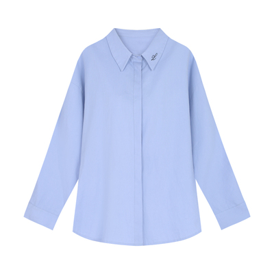 春秋小众设计绑带上衣衬衣