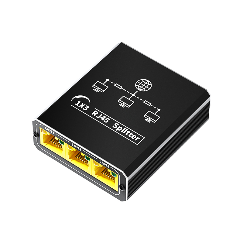 网线分线器一分二千兆网口同时上网网络交换机分配转接口扩展1分3