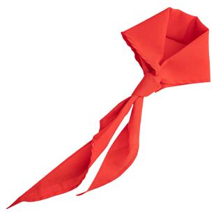 得力红领巾小学生纯棉不掉色儿童通用专用标准国标初中生小号涤纶3年级加厚米1.2m大号