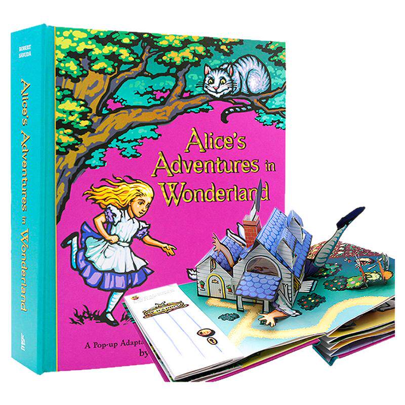 Alice's Adventures in Wonderland Pop Up 英文版原版 爱丽丝梦游仙境奇遇记立体书 儿童读物 电影周边 爱丽丝漫游奇境记绘本收藏