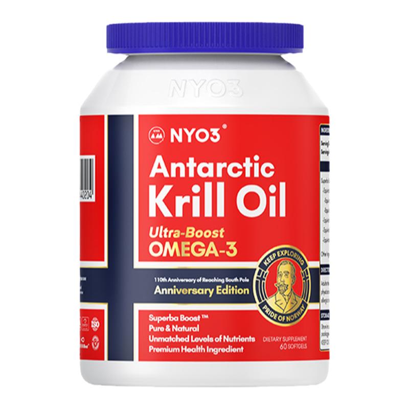 NYO3南极磷虾油诺威佳阿蒙森挪威鱼油56%高海洋磷脂omega3虾青素