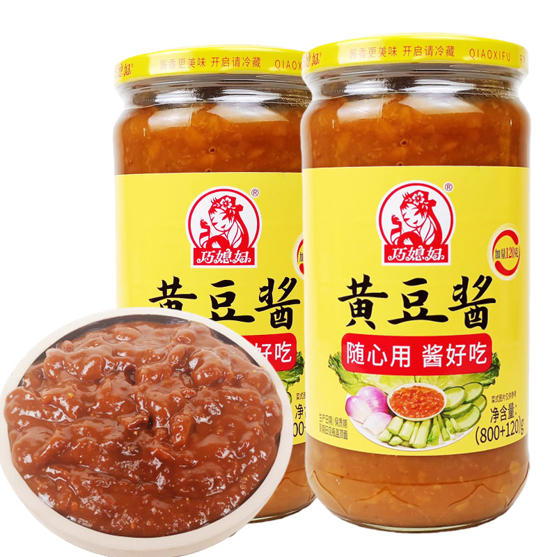 正品巧媳妇黄豆酱920gx2瓶美味酱