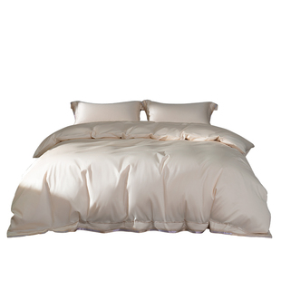 本初防螨四件套140s匹马棉被套床单全棉纯棉除螨床上用品套件轻奢