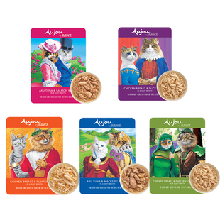 【69g*8包】RAWZ罗斯Aujou油画系列鸡肉三文鱼金枪鱼主食猫餐包