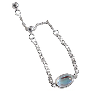 Kissilver S925纯银梦幻月光石戒指链女ins小众设计抽拉式食指戒