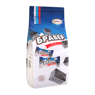 俄罗斯国家馆进口阿孔特菲力莫威化饼干食品小包装酥脆多口味休闲