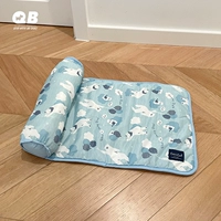 Круглая подушка подушки S-легкие голубые медведи (58*40 см)