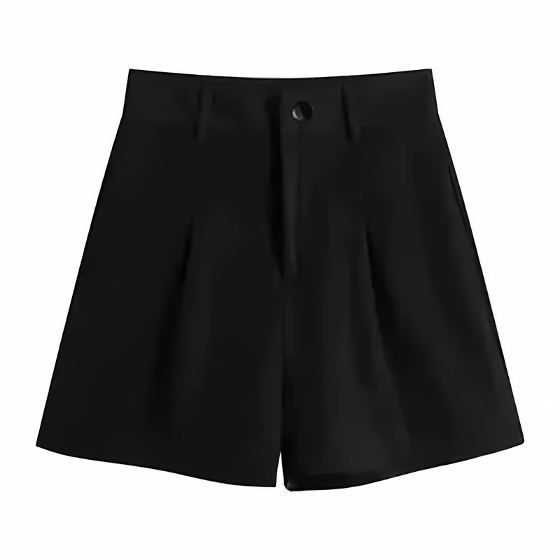 黑色西装短裤女夏季宽松休闲百搭