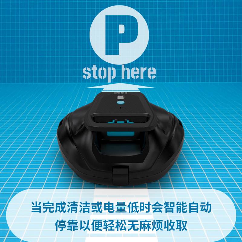 跨境无绳泳池机器人智能软水机水下吸污机自动游泳池吸尘器池底