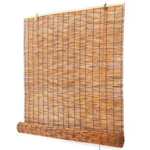 芦苇帘草帘卷帘客厅室内房间过道新型遮挡帘子空调冷气门帘隔断帘