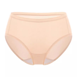 全棉时代女士中腰内裤1条装柔肤色透气短裤