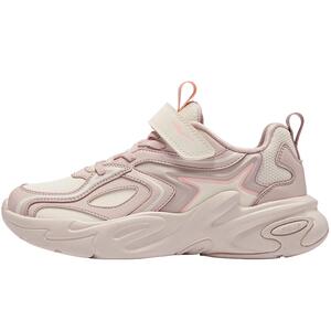 星耀2|鸿星尔克童女童运动鞋秋冬新款鞋子轻便跑鞋革面儿童老爹鞋