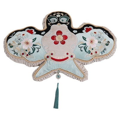 纸鸢抱枕新中式客厅沙发腰靠垫