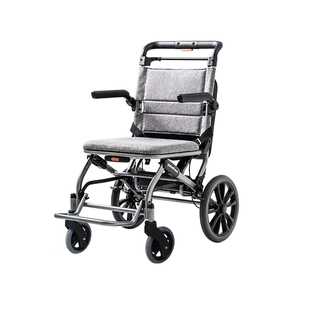 鱼跃轮椅车折叠轻便老人专用轻型瘫痪便携代步手动车小轮H083