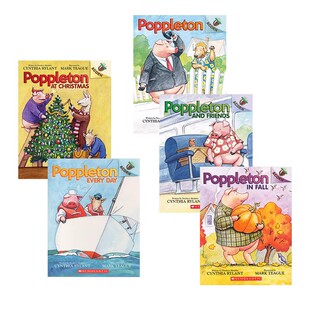 【自营】Poppleton 小猪波普尔顿 6册 Scholastic Acorn 学乐大树姐妹篇橡树系列 桥梁章节书 英语课外阅读分级读物